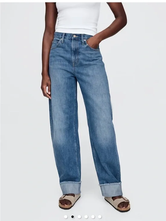 High-Rise Blue Jeans for Women - Picture 2 of 6